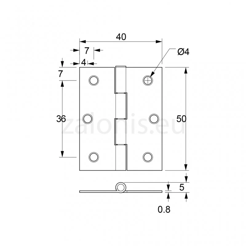 ΜΕΝΤΕΣΕΣ ΠΛΑΚΑ ΣΙΔΕΡΕΝΙΟΣ 50x40 ΓΑΛΒΑΝΙΖΕ ITALY